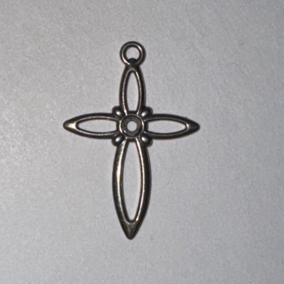 Sterling Silver Open Cross Pendant - Picture 8 of 16